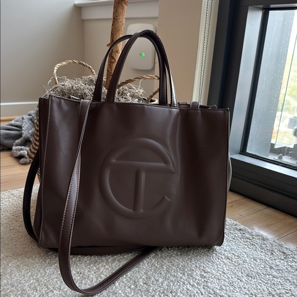 Telfar Handbags - MEDIUM Telfar Brown Shopping Bag